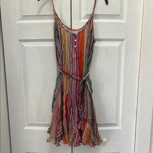 Velvet by Graham & Spencer Multicolor Striped Sleeveless Dress